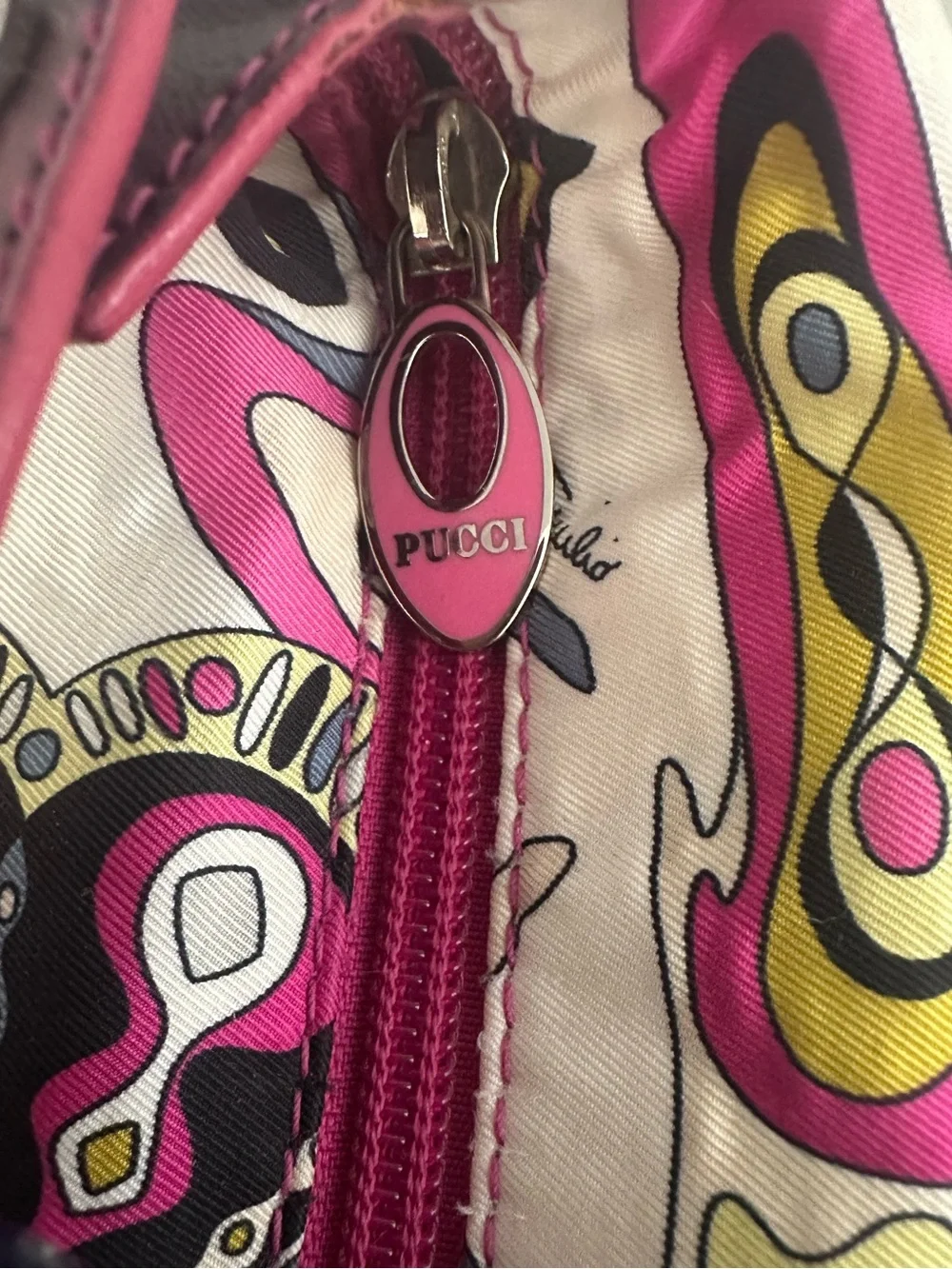 Women's Emilio Pucci Mini Vanity Handbag Y2K Era Brilliant Abstract Multicolor